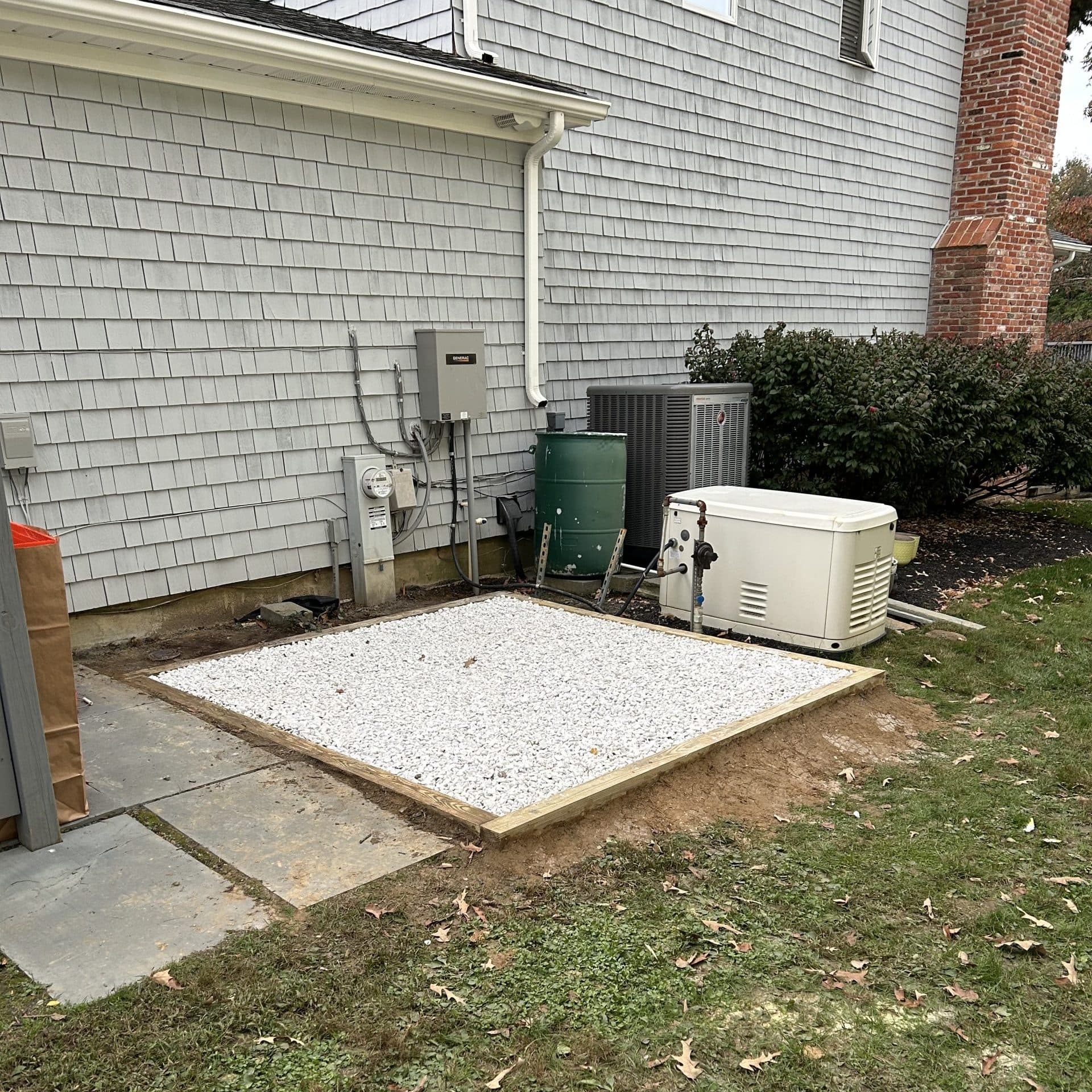 Finished deck overlooking backyard in Severna Park