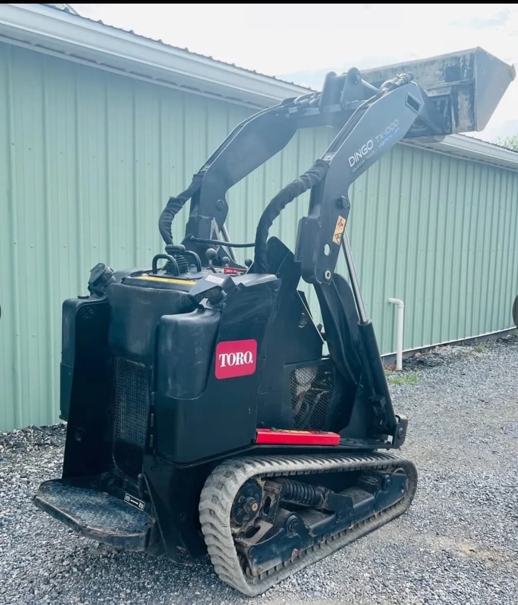Backyard Bobby's Toro Dingo mini excavator ready for site work