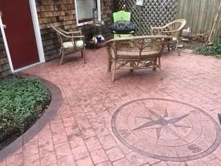 Hardscaping patio detail